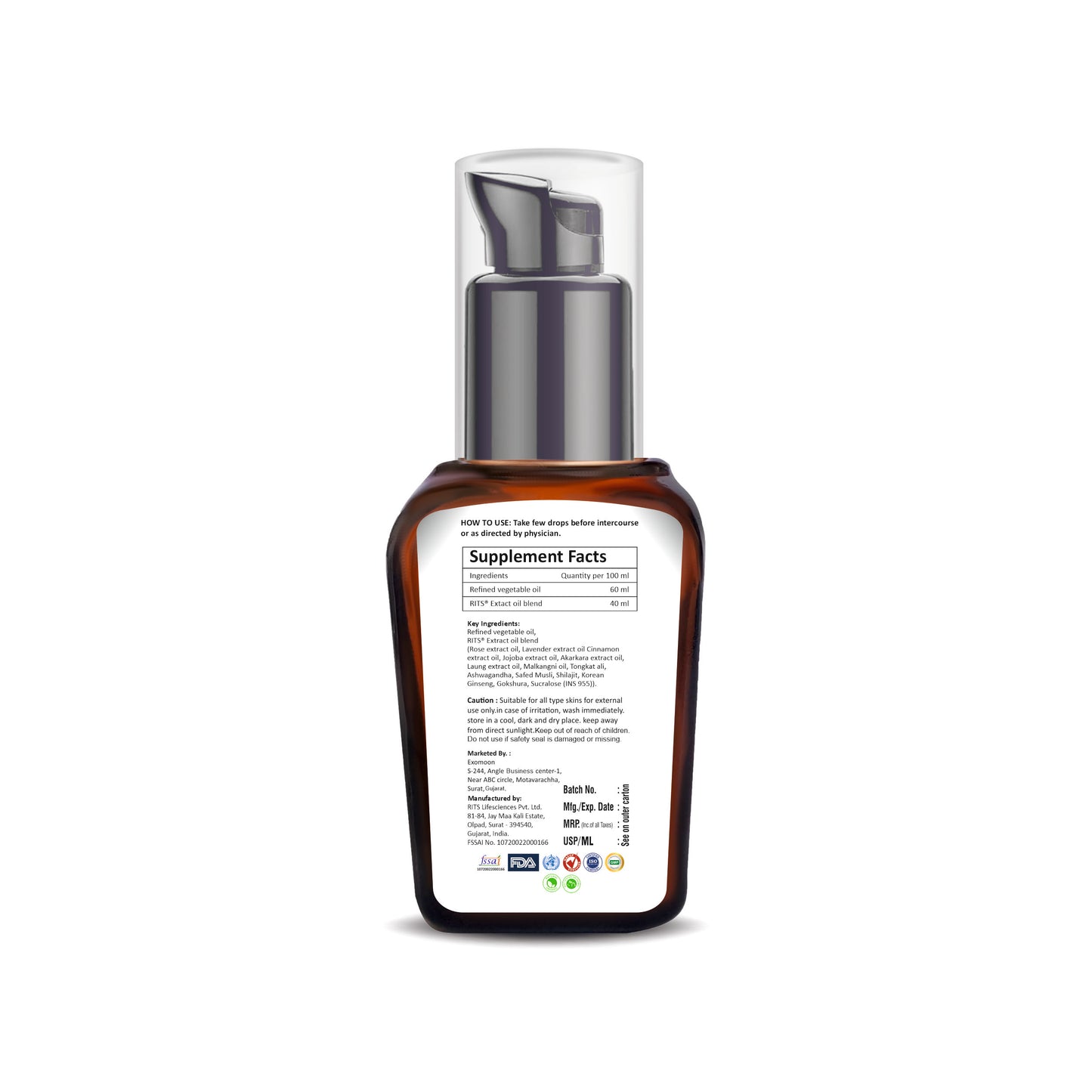 Exomoon Gear Up Herbal Massage Oil