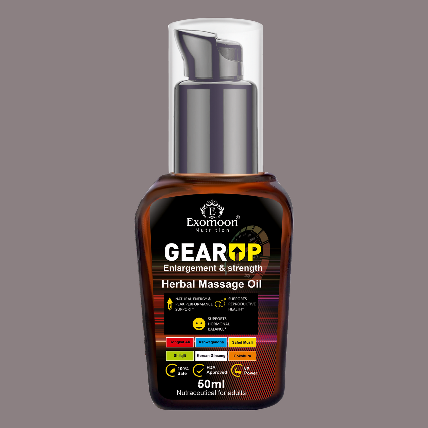 Exomoon Gear Up Herbal Massage Oil