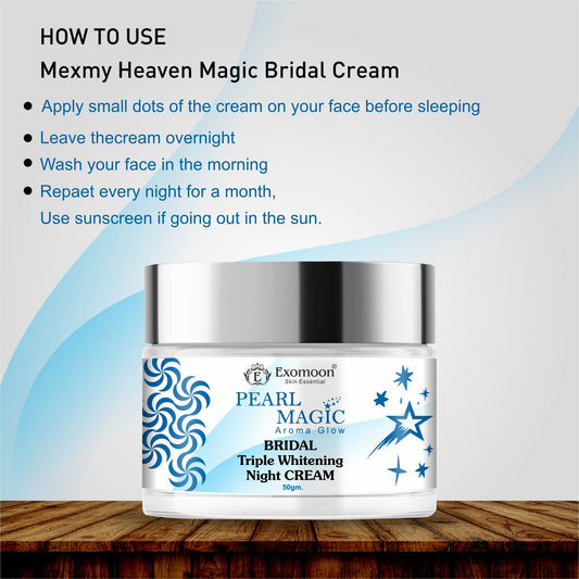 Exomoon Pearl Magic™ Bridal Triple Whitening Night Cream