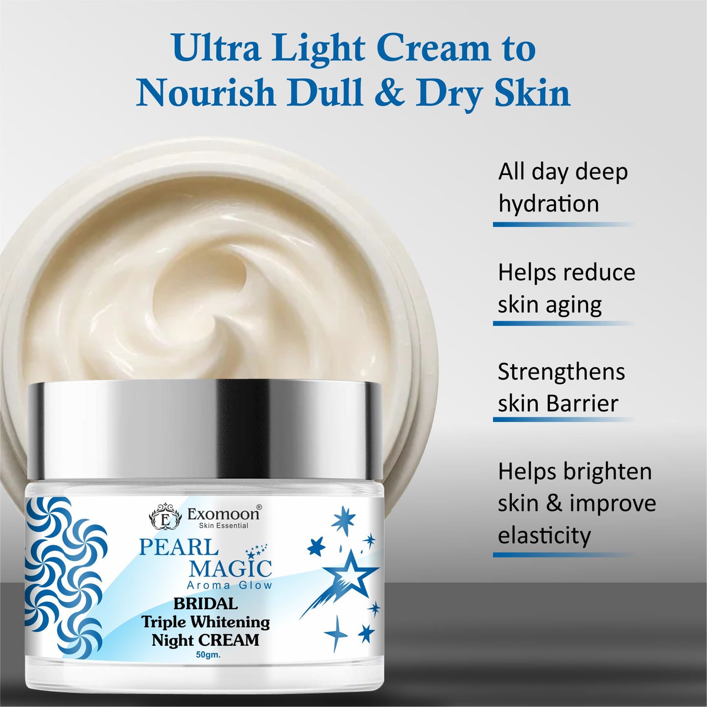 Exomoon Pearl Magic™ Bridal Triple Whitening Night Cream