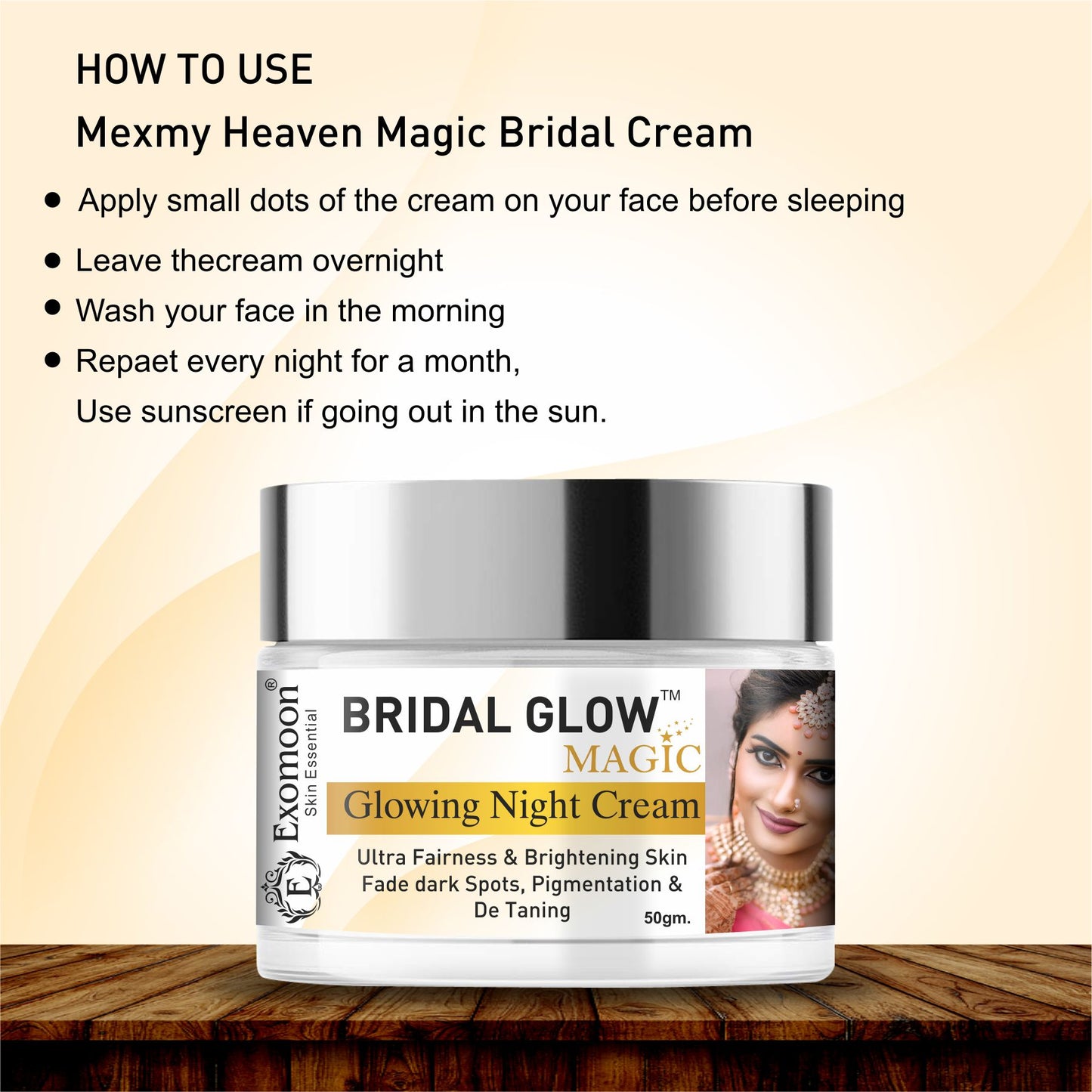 Exomoon Bridal Glow Magic – Glowing Night Cream