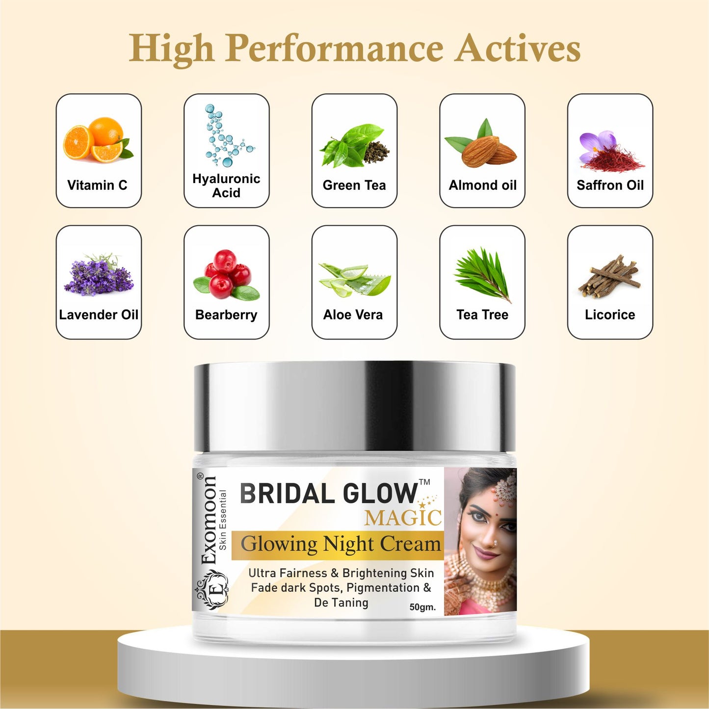 Exomoon Bridal Glow Magic – Glowing Night Cream